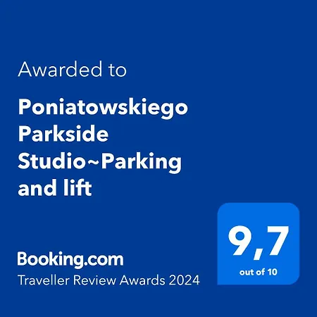Apartmán Poniatowskiego Parkside Studio~parking And Lift *
